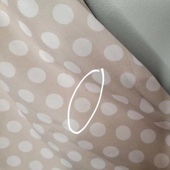 Express Cream Polka Dot Mini Dress - Picture 14 of 14